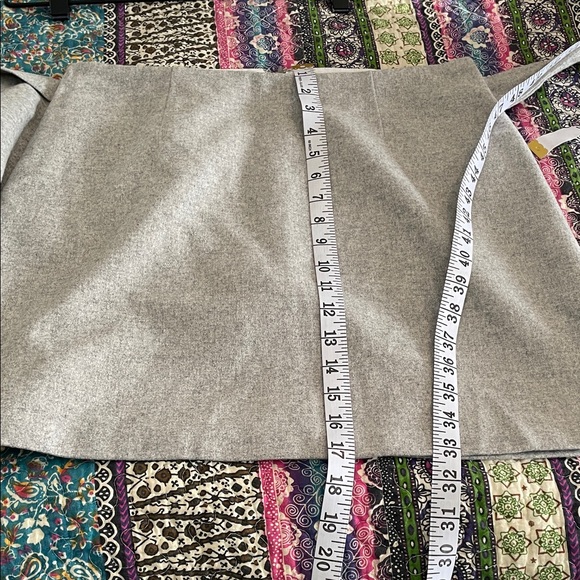 Wilfred Gray Wrap Front Mini Skirt - Picture 9 of 10